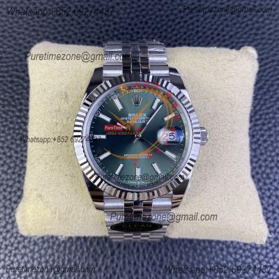 Datejust 126334 41mm VR3235 Automatic Mens Watch Best Edition CLEAN Green Stick Dial On 904L Jubilee SS Bracelet CHS