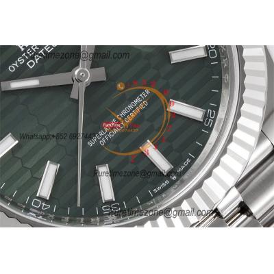 Datejust 126334 41mm VR3235 Automatic Mens Watch Best Edition CLEAN Fluted Green Dial On 904L Oyster SS Bracelet CHS