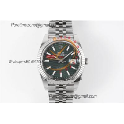 Datejust 126334 41mm VR3235 Automatic Mens Watch Best Edition CLEAN Fluted Green Dial On 904L Oyster SS Bracelet CHS