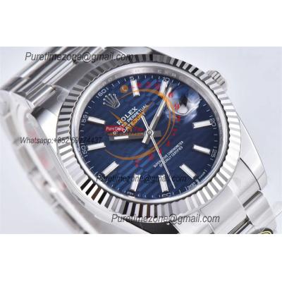 Datejust 126334 41mm VR3235 Automatic Mens Watch Best Edition CLEAN Fluted Blue Dial On 904L Oyster SS Bracelet CHS