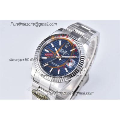 Datejust 126334 41mm VR3235 Automatic Mens Watch Best Edition CLEAN Fluted Blue Dial On 904L Oyster SS Bracelet CHS