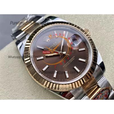 Datejust 126331 41mm VR3235 Automatic Mens Watch Best Edition CLEAN RG Brown Dial On 904L Oyster SS Bracelet CHS