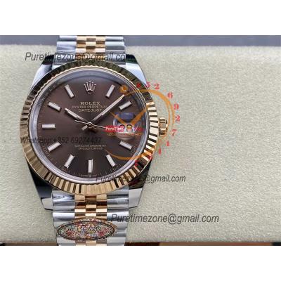 Datejust 126331 41mm VR3235 Automatic Mens Watch Best Edition CLEAN RG Brown Dial On 904L Jubilee SS Bracelet CHS