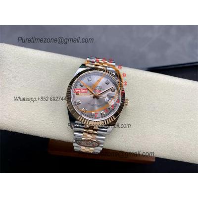 Datejust 126331 41 VR3235 Automatic Mens Watch Best Edition CLEAN RG Champagne Diamond Dial On 904L Jubilee SS Bracelet