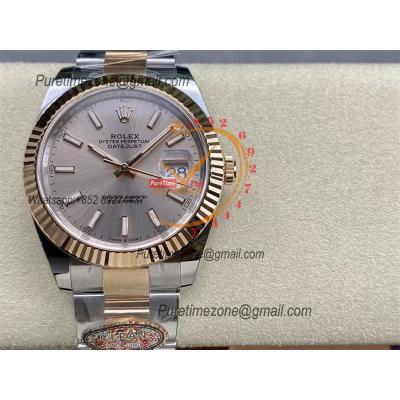 Datejust 126331 41 VR3235 Automatic Mens Watch Best Edition CLEAN RG Champagne Stick Dial On 904L Oyster SS Bracelet