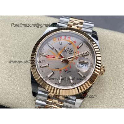 Datejust 126331 41 VR3235 Automatic Mens Watch Best Edition CLEAN RG Champagne Stick Dial On 904L Jubilee SS Bracelet