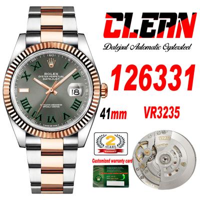 Datejust 126331 Wimbledon 41 VR3235 Automatic Mens...