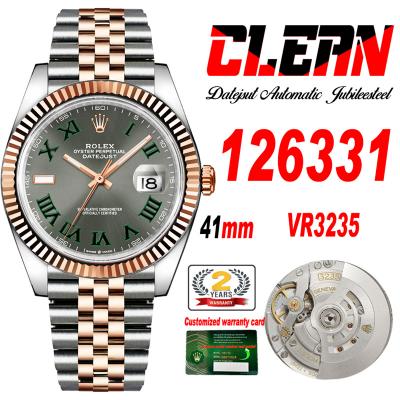 Datejust 126331 Wimbledon 41 VR3235 Automatic Mens...