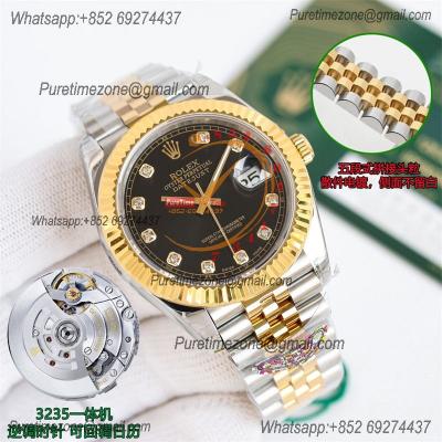 Datejust 126333 41 VR3235 Automatic Mens Watch Best Edition CLEAN YG Black Diamond Dial On 904L Jubilee SS Bracelet CHS