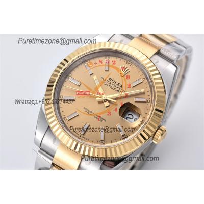 Datejust 126333 41 VR3235 Automatic Mens Watch Best Edition CLEAN YG Gold Stick Dial On 904L Oyster SS Bracelet CHS