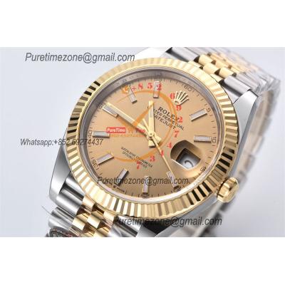 Datejust 126333 41 VR3235 Automatic Mens Watch Best Edition CLEAN YG Gold Stick Dial On 904L Jubilee SS Bracelet CHS