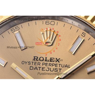 Datejust 126333 41 VR3235 Automatic Mens Watch Best Edition CLEAN YG Gold Stick Dial On 904L Jubilee SS Bracelet CHS