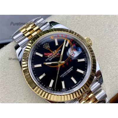 Datejust 126333 41 VR3235 Automatic Mens Watch Best Edition CLEAN YG Black Stick Dial On 904L Jubilee SS Bracelet CHS