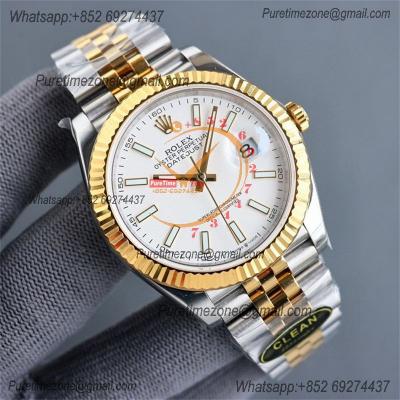 Datejust 126333 41 VR3235 Automatic Mens Watch Best Edition CLEAN YG White Stick Dial On 904L Oyster SS Bracelet CHS