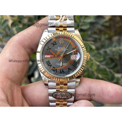 Datejust 126333 41 Wimbledon  VR3235 Automatic Mens Watch Best Edition CLEAN YG Gray Dial On 904L Jubilee SS Bracelet CH