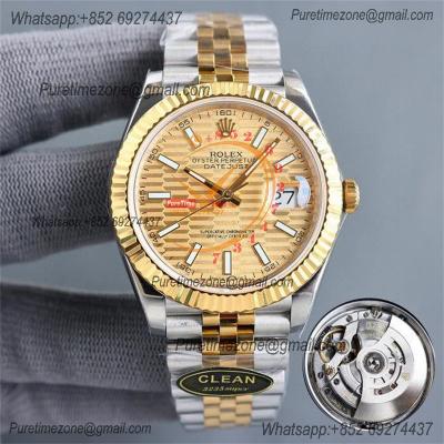 Datejust 126333 41 VR3235 Automatic Mens Watch Best Edition CLEAN YG Gold Fluted Dial On 904L Jubilee SS Bracelet CHS