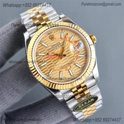 Datejust 126333 41 VR3235 Automatic Mens Watch Best Edition CLEAN YG Gold Fluted Dial On 904L Jubilee SS Bracelet CHS