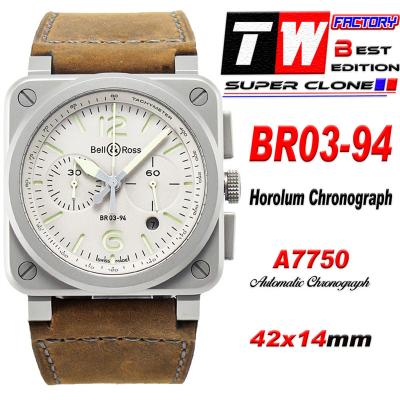 BR03-94 Horolum A7750 Automatic Chronograph Mens W...