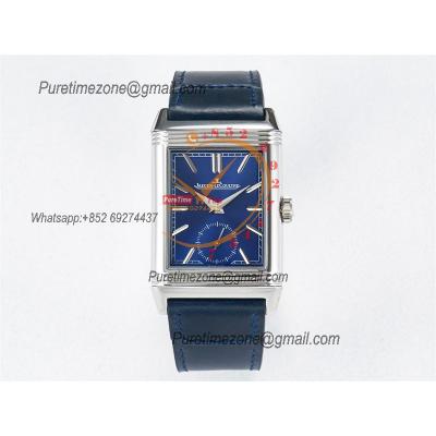 Reverso Classic 3988482 Duoface Small Seconds 854A Automatic Mens Watch Best Edition MGF Blue White Dial CHS