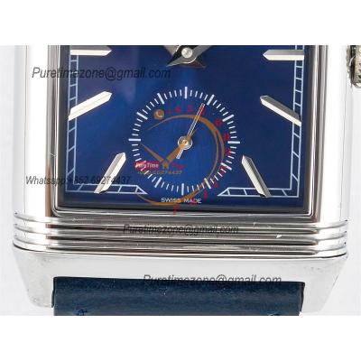 Reverso Classic 3988482 Duoface Small Seconds 854A Automatic Mens Watch Best Edition MGF Blue White Dial CHS