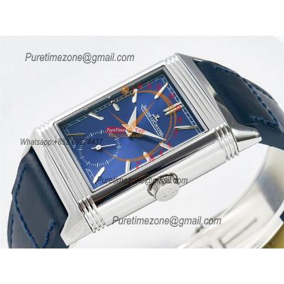 Reverso Classic 3988482 Duoface Small Seconds 854A Automatic Mens Watch Best Edition MGF Blue White Dial CHS