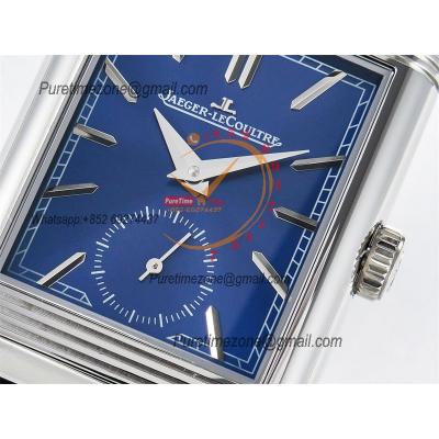 Reverso Classic 3988482 Duoface Small Seconds 854A Automatic Mens Watch Best Edition MGF Blue White Dial CHS