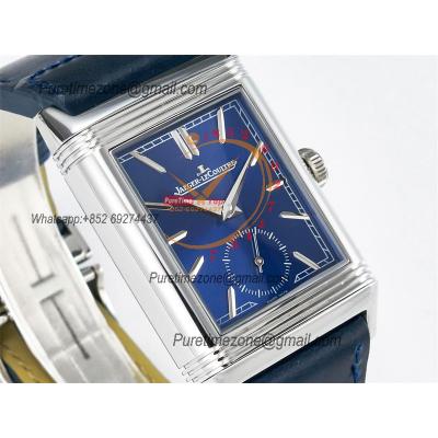 Reverso Classic 3988482 Duoface Small Seconds 854A Automatic Mens Watch Best Edition MGF Blue White Dial CHS