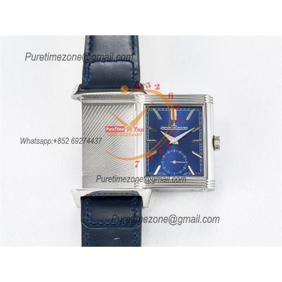 Reverso Classic 3988482 Duoface Small Seconds 854A Automatic Mens Watch Best Edition MGF Blue White Dial CHS