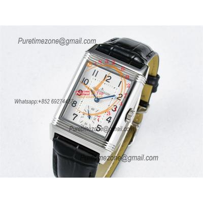 Reverso Classic 3848420 Duoface Small Seconds 854A Automatic Mens Watch Best Edition MGF Silver Black Dial CHS