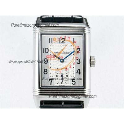 Reverso Classic 3848420 Duoface Small Seconds 854A Automatic Mens Watch Best Edition MGF Silver Black Dial CHS