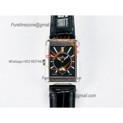 Reverso Classic 3848420 Duoface Small Seconds 854A Automatic Mens Watch Best Edition MGF Silver Black Dial CHS