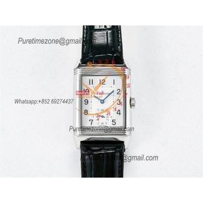 Reverso Classic 3848420 Duoface Small Seconds 854A Automatic Mens Watch Best Edition MGF Silver Black Dial CHS