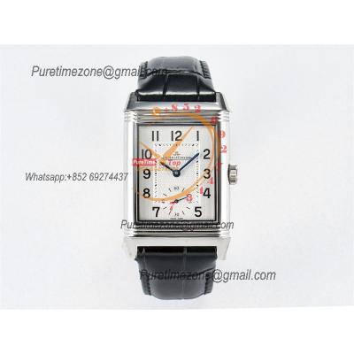 Reverso Classic 3848420 Duoface Small Seconds 854A Automatic Mens Watch Best Edition MGF Silver Black Dial CHS