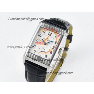 Reverso Classic 3848420 Duoface Small Seconds 854A Automatic Mens Watch Best Edition MGF Silver Black Dial CHS