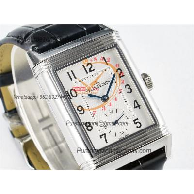 Reverso Classic 3848420 Duoface Small Seconds 854A Automatic Mens Watch Best Edition MGF Silver Black Dial CHS