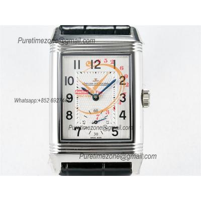 Reverso Classic 3848420 Duoface Small Seconds 854A Automatic Mens Watch Best Edition MGF Silver Black Dial CHS