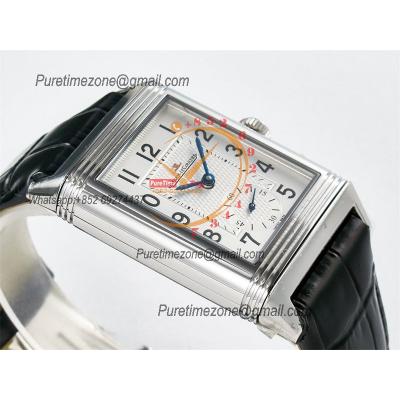 Reverso Classic 3848420 Duoface Small Seconds 854A Automatic Mens Watch Best Edition MGF Silver Black Dial CHS