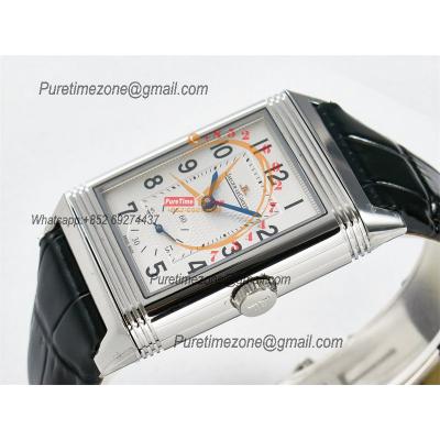 Reverso Classic 3848420 Duoface Small Seconds 854A Automatic Mens Watch Best Edition MGF Silver Black Dial CHS