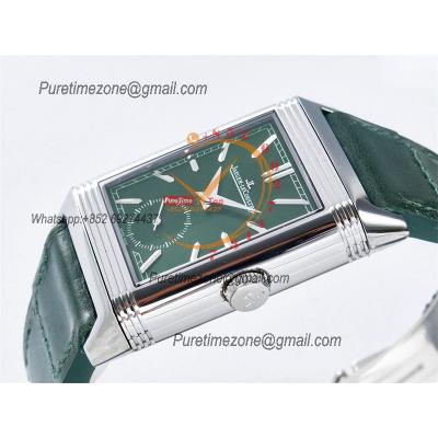 Reverso Classic 3978430 Duoface Small Seconds 854A Automatic Mens Watch Best Edition MGF Green White Dial CHS