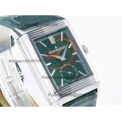 Reverso Classic 3978430 Duoface Small Seconds 854A Automatic Mens Watch Best Edition MGF Green White Dial CHS