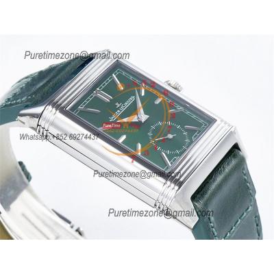 Reverso Classic 3978430 Duoface Small Seconds 854A Automatic Mens Watch Best Edition MGF Green White Dial CHS