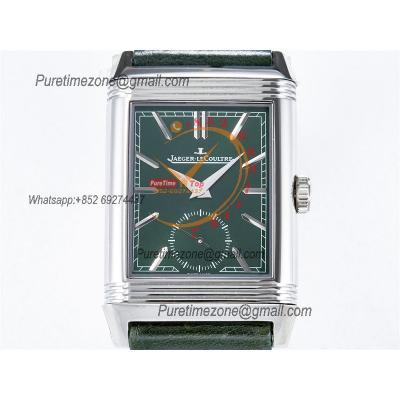 Reverso Classic 3978430 Duoface Small Seconds 854A Automatic Mens Watch Best Edition MGF Green White Dial CHS