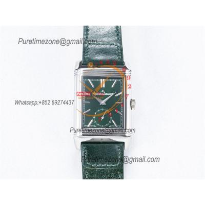 Reverso Classic 3978430 Duoface Small Seconds 854A Automatic Mens Watch Best Edition MGF Green White Dial CHS