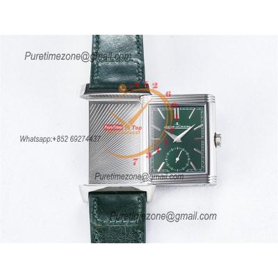 Reverso Classic 3978430 Duoface Small Seconds 854A Automatic Mens Watch Best Edition MGF Green White Dial CHS