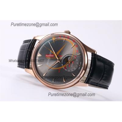 Master Ultra Thin Q136255J A925 Automatic Mens Watch Moon Phase Date Best Edition ZF 39 RG Gray Dial Leather CHS