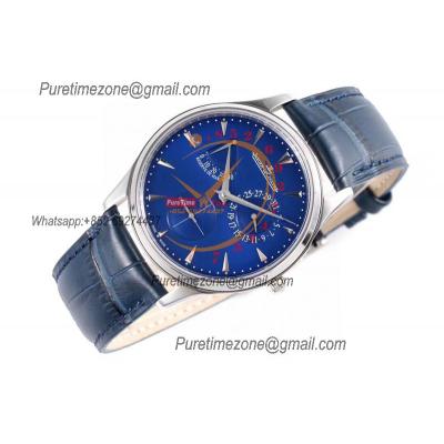 Master Ultra Thin Q1372520 Reserve Marche SA938 Automatic Mens Watch Best Edition ZF V6 Power Reserve Steel Blue Dial