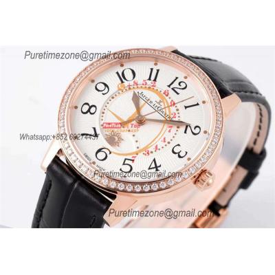 Rendez-Vous Night & Day Q3442430 A898 Moon Phase Automatic Womens Watch Best Edition ZF 34 RG Diamond Bezel White Dial