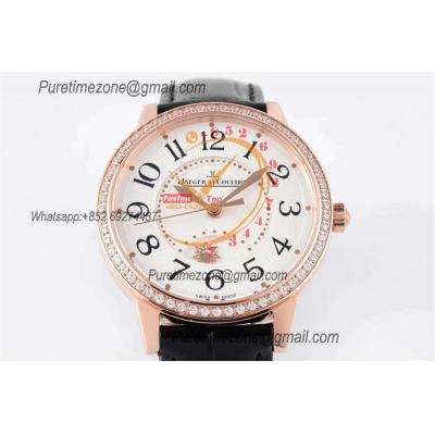 Rendez-Vous Night & Day Q3442430 A898 Moon Phase Automatic Womens Watch Best Edition ZF 34 RG Diamond Bezel White Dial