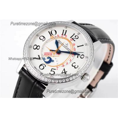 Rendez-Vous Night & Day Q3448421 A898 Moon Phase Automatic Womens Watch Best Edition ZF 34 Diamond Bezel White Dial