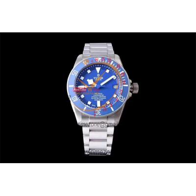 M25600TB Pelagos Titanium Ceramic Bezel A2824 Automatic Mens Watch Best Edition ZF 42mm Blue Dial CHS